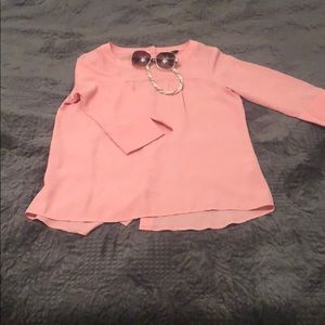 Gently used Banana Republic Pink dress top small